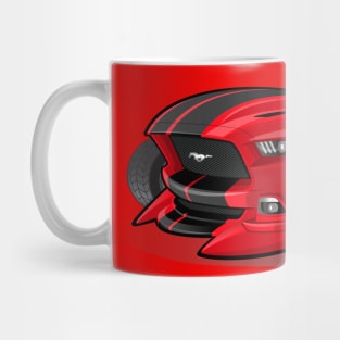 Wild Mustang Red Mug